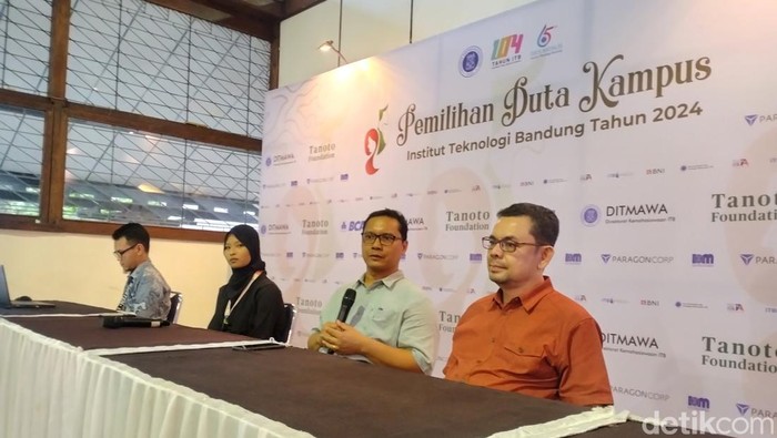 Press conference pemilihan Duta Kampus ITB 2024 di Kota Bandung, Rabu (26/6/2024).