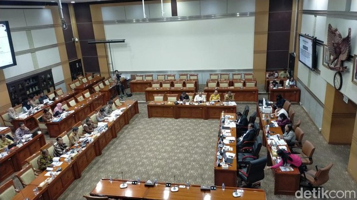 Rapat Komisi III DPR bersama PPATK, Selasa (26/6/2024). (Dwi Rahmawati/detikcom).