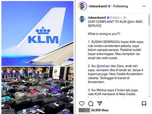 Fakta-fakta KLM, Maskapai yang Diomelin Ridwan Kamil