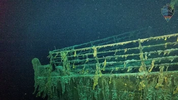Pemandangan haluan kapal Titanic yang terkenal. Foto: Ocean Gate