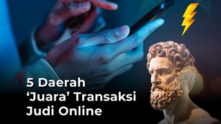 5 Daerah Juara Transaksi Judi Online