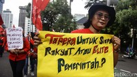 Mereka menilai upah buruh akan semakin kecil jika kebijakan Tapera itu diterapkan.  