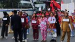 Potret Buruh Demo Tolak Tapera di Patung Kuda