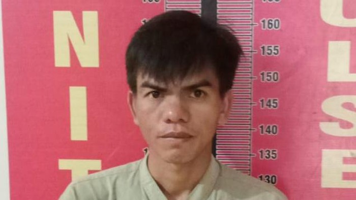 Eko Masudi, tersangka bacok tetangga ditangkap usai 4 bulan buron.