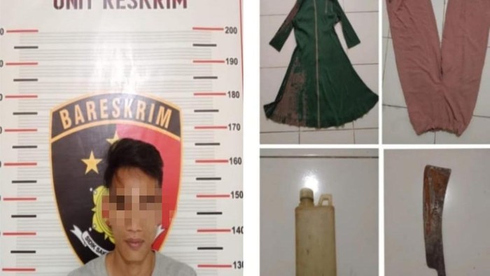 Ferdiansyah, tersangka percobaan pembunuhan Yesi diamankan polisi.