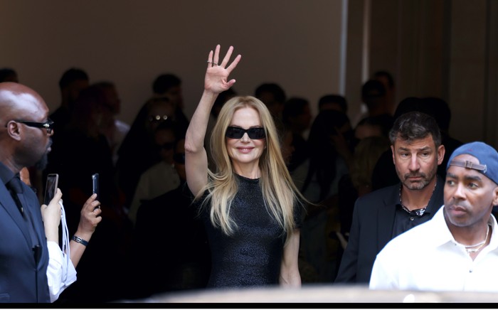PARIS, FRANCE - JUNE 26: Nicole Kidman leaves the Balenciaga Haute Couture Fall/Winter 2024-2025 show as part of Paris Fashion Week on June 26, 2024 in Paris, France. (Photo by Pierre Suu/Getty Images)