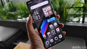 Kian menariknya lagi Infinix memberikan user interface dan ikon bernuansa mobil balap BMW Foto: Adi Fida Rahman/detikINET