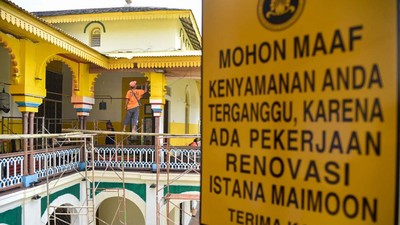 Istana Maimun Medan Direnovasi