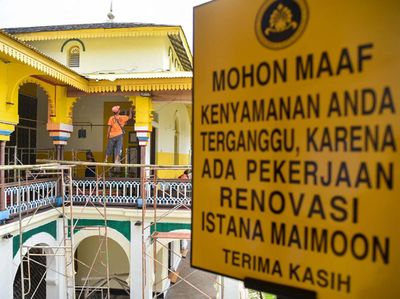 Istana Maimun Medan Direnovasi