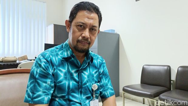 Kabid Pendidik Tenaga Kependidikan Data dan Sistem Informasi Disdikpora Kota Jogja, Mannarima di kantornya, Kamis (27/6/2024).