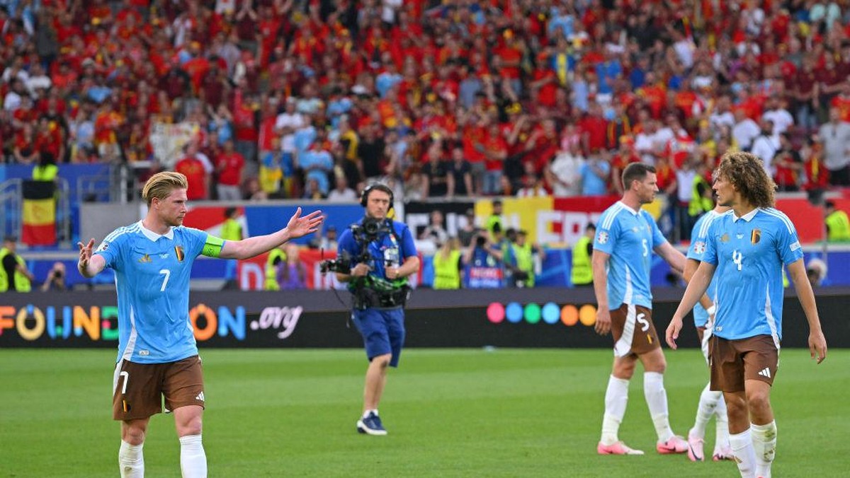 Kevin De Bruyne kesal Belgia dicemooh fans (UEFA via Getty Images/Chris Ricco - UEFA)