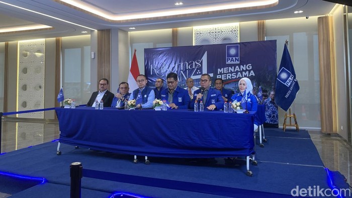 Konferensi pers PAN di kawasan Pancoran, Jakarta Selatan, Kamis (27/6/2024).