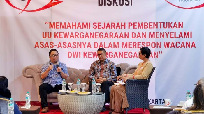 Diskusi membahas memahami sejarah pembentukan UU Kewarganegaraan digelar di Jakarta. Acara ini menghadirkan Lukman Hakim Saifuddin.