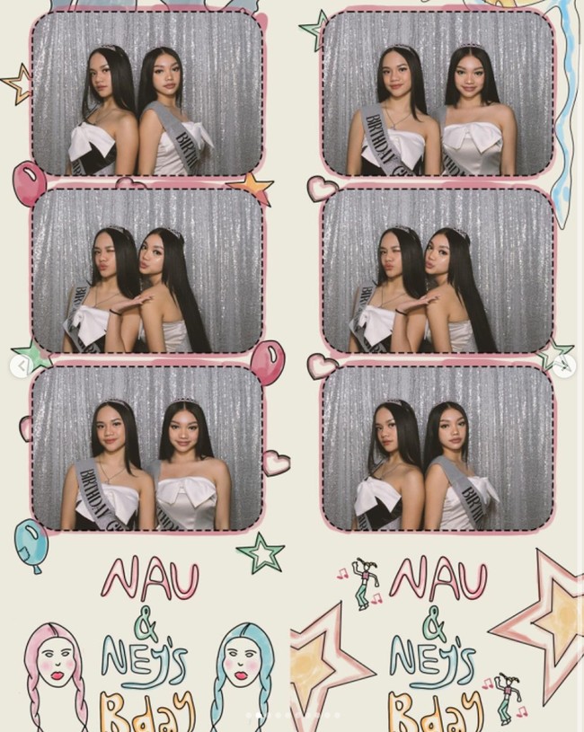 Naura yang lahir pada 18 Juni diketahui berulang tahun yang ke-19. Sementara sang adik, Neona yang lahir pada 13 Juni kini berulang tahun yang ke-15. Foto: Instagram/@naura.ayu