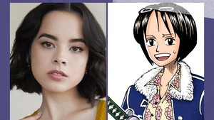 Tentunya hadir pula wakilnya yakni Tashigi yang diperankan oleh Julia Rehwald. Dok. Netflix
