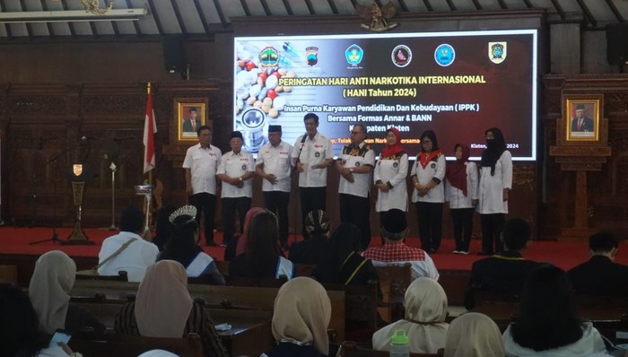 Peringatan Hari Anti Narkoba Internasional di Pendapa Setda Klaten, Akmus (27/6/2024).