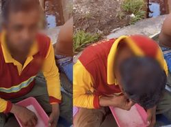 Pilu! Kisah Pria yang Makan Nasi Pakai Kuah Air Putih Demi Berhemat