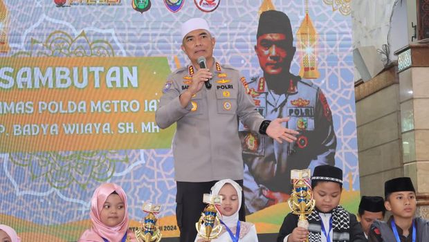 Polda Metro Jaya menggelar lomba Da'i Cilik menyambut HUT ke-78 Bhayangkara.