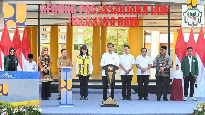 Presiden Jokowi meresmikan pekerjaan pembangunan, rehabilitasi dan renovasi sarana dan prasarana pendidikan di Kalimantan Tengah. Ini daftarnya.