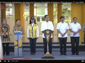 Jokowi Resmikan Pembangunan Renovasi Sarana-Prasarana Pendidikan di Kalteng