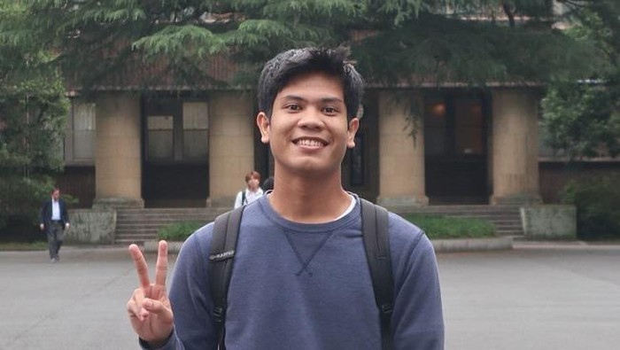 Raja, mahasiswa UM yang kini tengah jalni riset di University of Tokyo