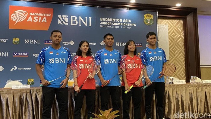 Sesi jumpa pers Badminton Asia Junior Championships 2023, Kamis (27/6/2024). Serly Putri Jumbadi/detikJogja