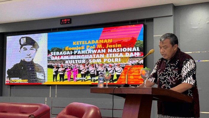 Setukpa Polri Gelar Sosialisasi Ketedalanan M Jasin Bagi Resimen LSP SIP 53