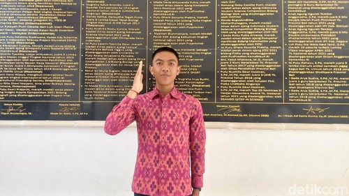Siswa SMAN 1 Singaraja, Anak Agung Ngurah Panji Darma lolos menjadi Paskibraka Nasional 2024. (Foto: Made Wijaya Kusuma/detikBali)