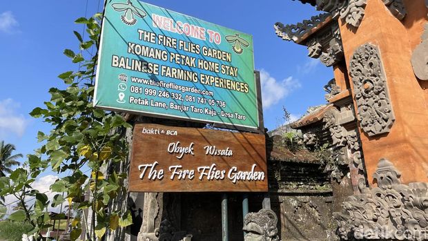 The Fire Flies Garden di Desa Wisata Taro, Tegallalang, Gianyar, Bali