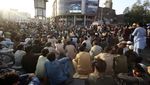 Tumpah Ruah Warga Afghanistan Nobar Piala Dunia Kriket