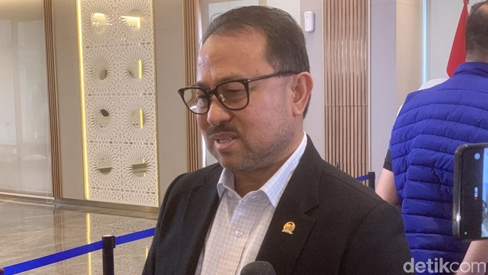 Wakil Ketua Komisi III DPR RI Pangeran Khairul Saleh di DPP PAN (Taufiq/detikcom)