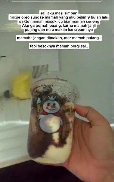 Anak Simpan Es Krim yang Dibeli untuk Ibunya sebelum Meninggal