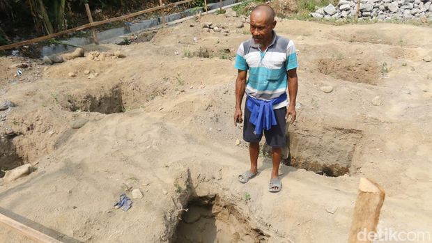 Benda diduga arca Ganesha ditemukan warga di Dusun Sayidan, Kalurahan Sumberadi, Kapanewon Mlati, Kabupaten Sleman, saat menggali tanah untuk pondasi rumah, Rabu (26/6). Foto diunggah Jumat (28/6/2024).