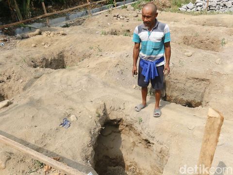 Benda diduga arca Ganesha ditemukan warga di Dusun Sayidan, Kalurahan Sumberadi, Kapanewon Mlati, Kabupaten Sleman, saat menggali tanah untuk pondasi rumah, Rabu (26/6). Foto diunggah Jumat (28/6/2024).