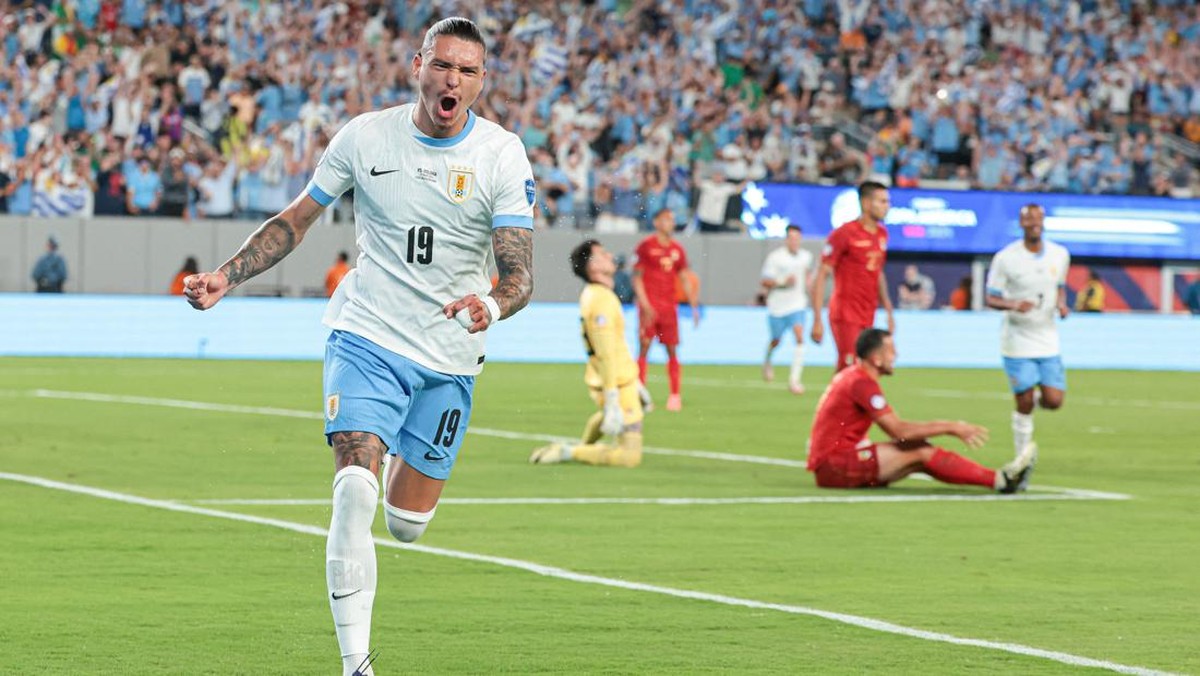 Darwin Nunez mencetak gol dalam tujuh penampilan terakhirnya secara beruntun bersama timnas Uruguay (Foto: USA TODAY Sports via Reuters Con/Vincent Carchietta)