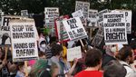 Demo Bela Palestina Warnai Debat Perdana Pilpres AS