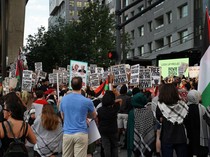 Demo Bela Palestina Warnai Debat Perdana Pilpres AS
