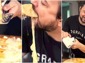 Konten Kreator Ini Bereksperimen Bikin Pizza dengan 12 Jenis Keju