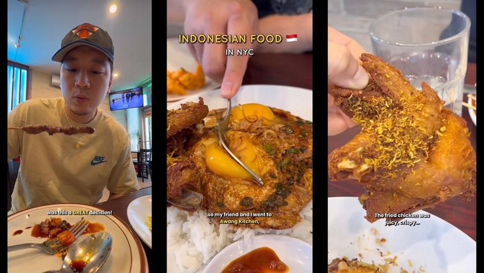 Food Vlogger Ini Cicip Nasi Telur di Resto Indonesia Ternama di New York