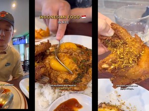 Food Vlogger Ini Cicip Nasi Telur di Resto Indonesia Ternama di New York