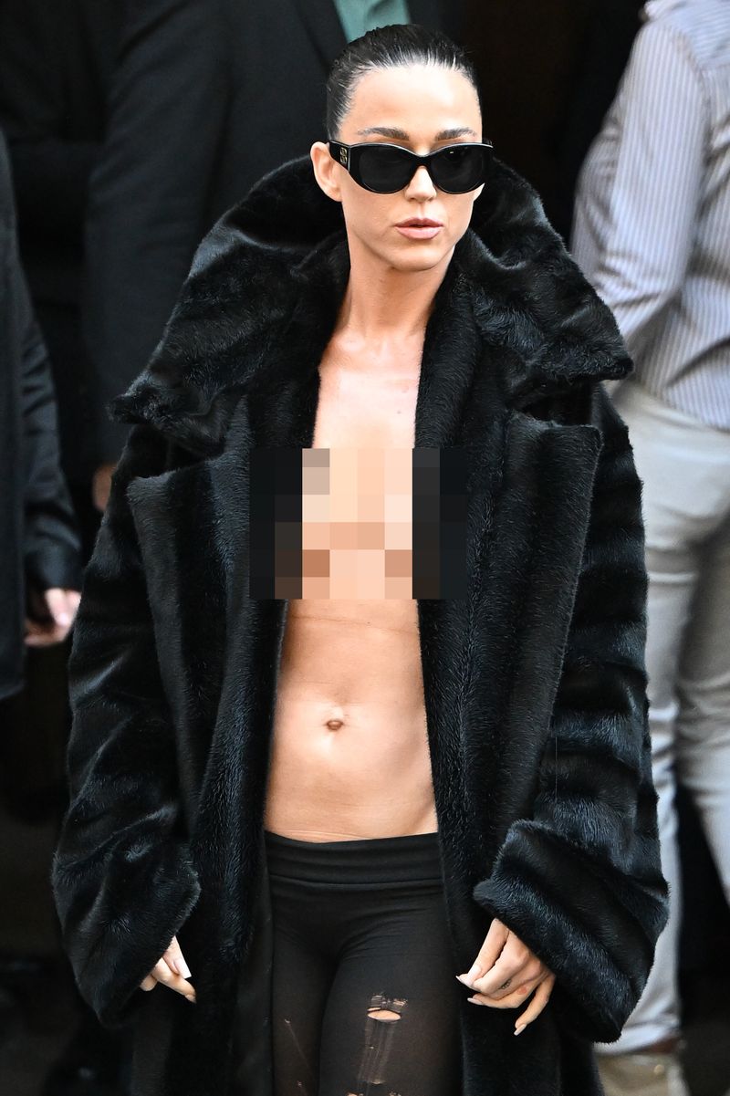 PARIS, FRANCE - JUNE 26: Katy Perry attends the Balenciaga Haute Couture Fall/Winter 2024-2025 show as part of Paris Fashion Week on June 26, 2024 in Paris, France. (Photo by Stephane Cardinale - Corbis/Corbis via Getty Images)