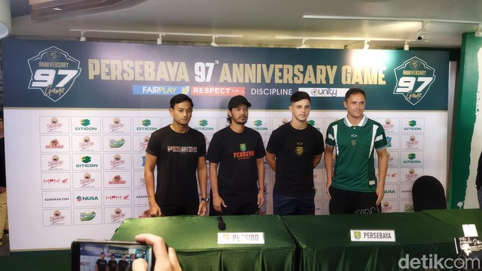 Konferensi pers laga Persebaya vs Persibo Bojonegoro