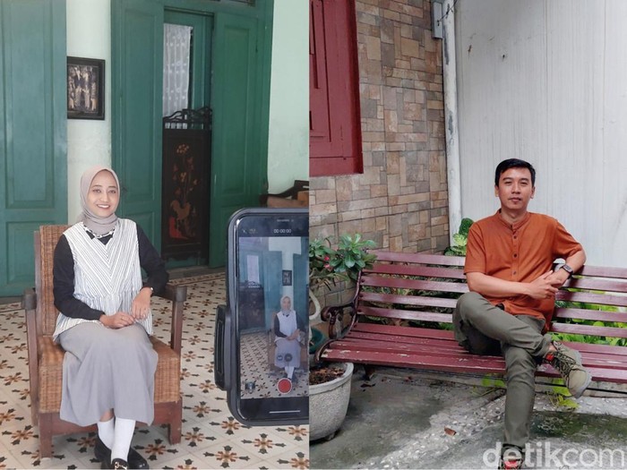 Konten kreator di Solo Raya, Andini Anastasia dan Kristianto. Dipotret medio Juni 2024.
