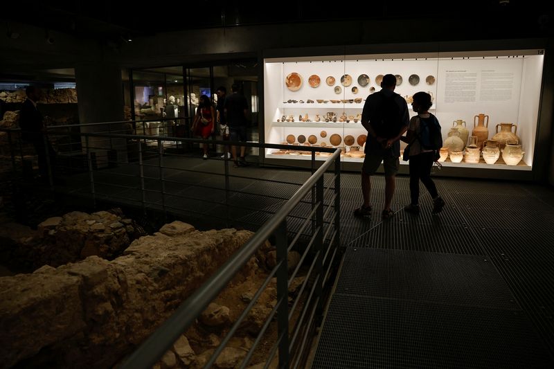 People visit the newly opened permanent 