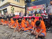 70 Tersangka Pencurian-Pengeroyokan di Sidoarjo Diringkus Selama 12 Hari