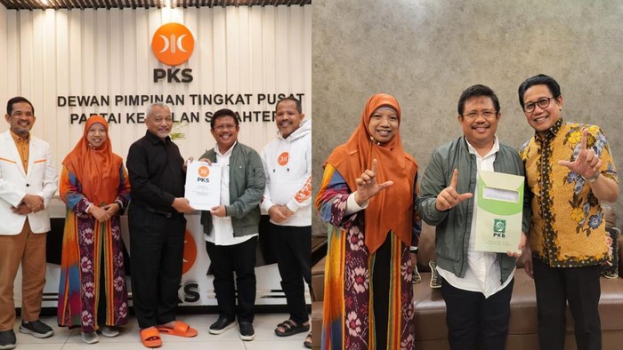 Penyerahan surat rekomendasi PKS dan PKB kepada Lalu Ahmad Zaini dan Nurul Adha untuk mengikuti Pilbup Lombok Barat 2024.