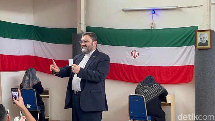 Suasana Pilpres Iran di kediaman Dubes Iran. (Anggi/detikcom)