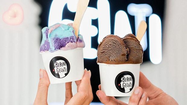 Toko es gelato di Surabaya: Bebini Gelati Cafe.