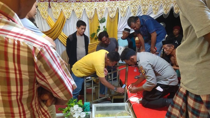 TKP bocah tewas tersengat listrik di Dusun Salebboe, Desa Padang Loang, Kecamatan Ujung Loe, Kabupaten Bulukumba.