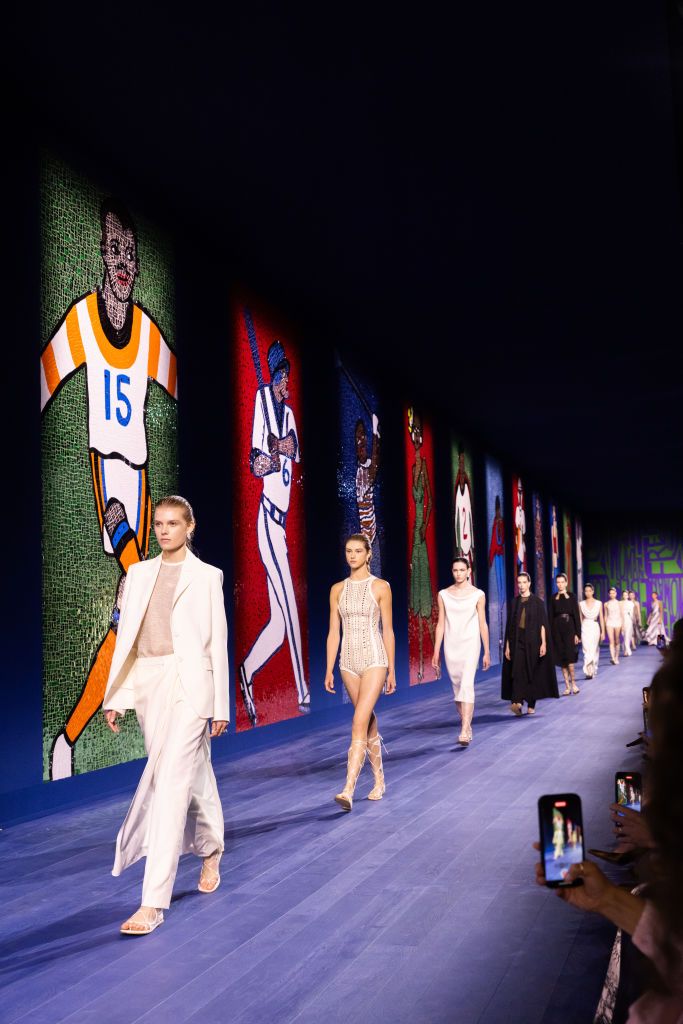 PARIS, FRANCE - JUNE 24: (EDITORIAL USE ONLY - For Non-Editorial use please seek approval from Fashion House) Models walk the runway during the finale of the Christian Dior Haute Couture Fall/Winter 2024-2025 show as part of Paris Fashion Week on June 24, 2024 in Paris, France. (Photo by Victor Boyko/Getty Images)